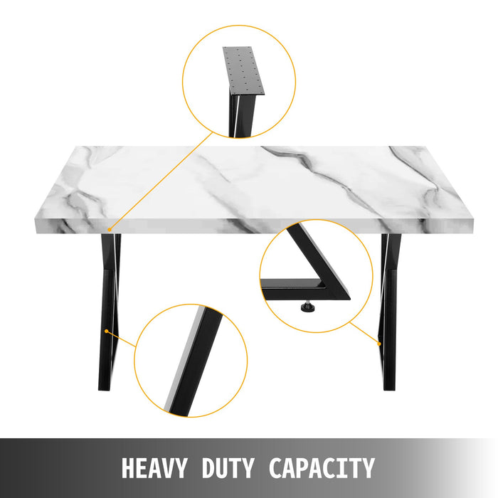 Metal Table Legs Set Of 2 Dining Table Legs Black Desk Legs 28 Height 20 Width Heavy Duty Bench Legs Zig Zag Style Coffee Table Legs Base Modern Diy Steel Table Legs