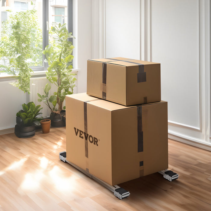 Heavy Duty Furniture Appliances Rollers 660 Lbs Total Load Extendable Appliance Rollers Mobile Washing Machine Base Fridge Stand Dolly Movers For Refrigerators Dryers Dishwashers White