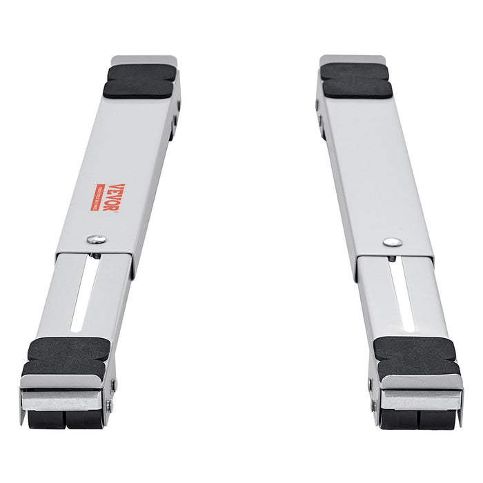 Heavy Duty Furniture Appliances Rollers 660 Lbs Total Load Extendable Appliance Rollers Mobile Washing Machine Base Fridge Stand Dolly Movers For Refrigerators Dryers Dishwashers White