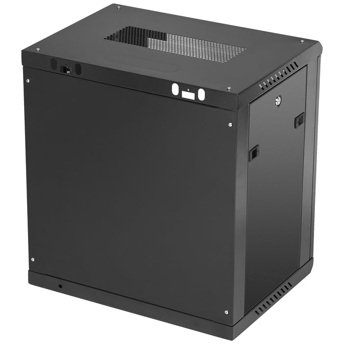12U Wall Mount Network Server Cabinet 15.5'' Deep Server Rack Cabinet Enclosure 200 Lbs Max. Ground-Mounted Load Capacity With Locking Door Side Panels For It Equipment A / V Devices