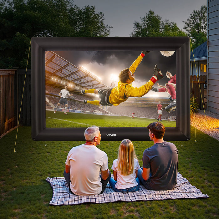 20 Ft Inflatable Movie Screen 16 9 600D Movie Projector With Portable Bag
