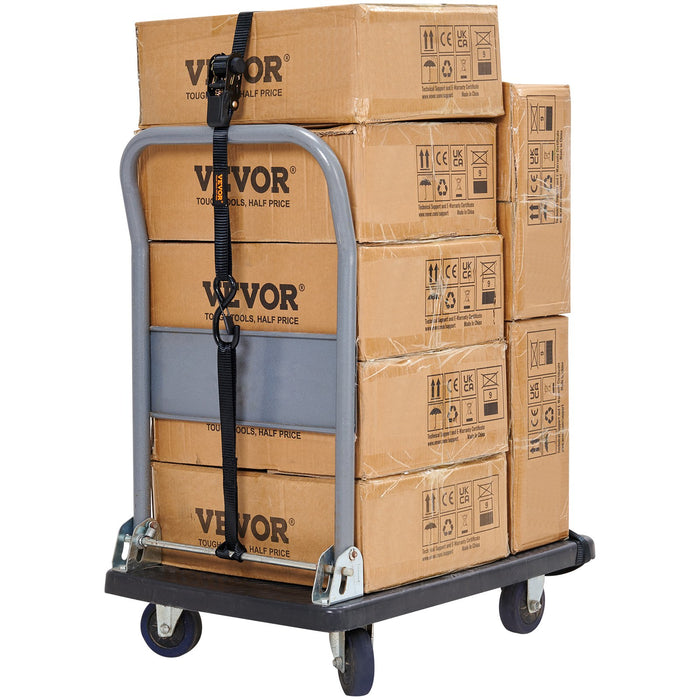 4 Pack Ratchet Tie Down Straps 2200 Lbs 1"X15' Heavy Duty For Cargo