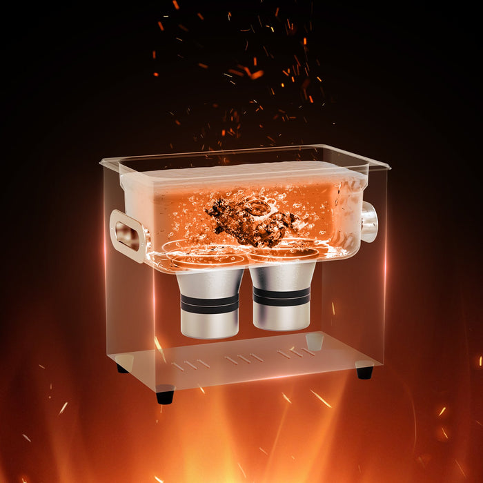 3L Ultrasonic Cleaner With Heater Timer & Basket Professional Digital Sonic Cavitation Machine 120W Cleaning Machine For Watch Instruments Glasses Coin Metal Parts Tool