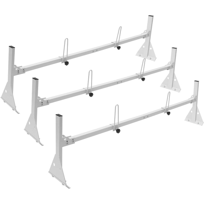 3-Bar Van Roof Ladder Rack Adjustable 56.3"-61.4" For Full-Size Vans