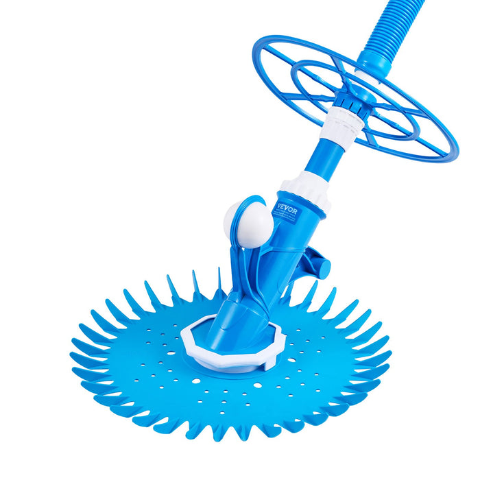 Suction Pool Cleaner Automatic Pool Vacuum Cleaner Suction Side Automatic Pool Cleaner Suction Vacuum Pool Sweeper With 12 Hoses For In-Ground And Above-Ground Pool Up To 609.6 X 1066.8 Cm