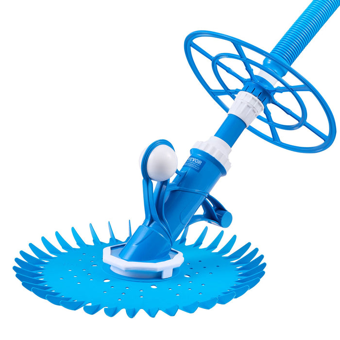 Suction Pool Cleaner Automatic Pool Vacuum Cleaner Suction Side Automatic Pool Cleaner Suction Vacuum Pool Sweeper With 12 Hoses For In-Ground And Above-Ground Pool Up To 609.6 X 1066.8 Cm