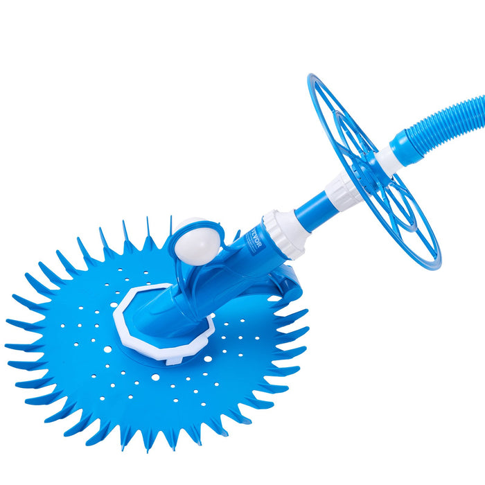 Suction Pool Cleaner Automatic Pool Vacuum Cleaner Suction Side Automatic Pool Cleaner Suction Vacuum Pool Sweeper With 12 Hoses For In-Ground And Above-Ground Pool Up To 609.6 X 1066.8 Cm