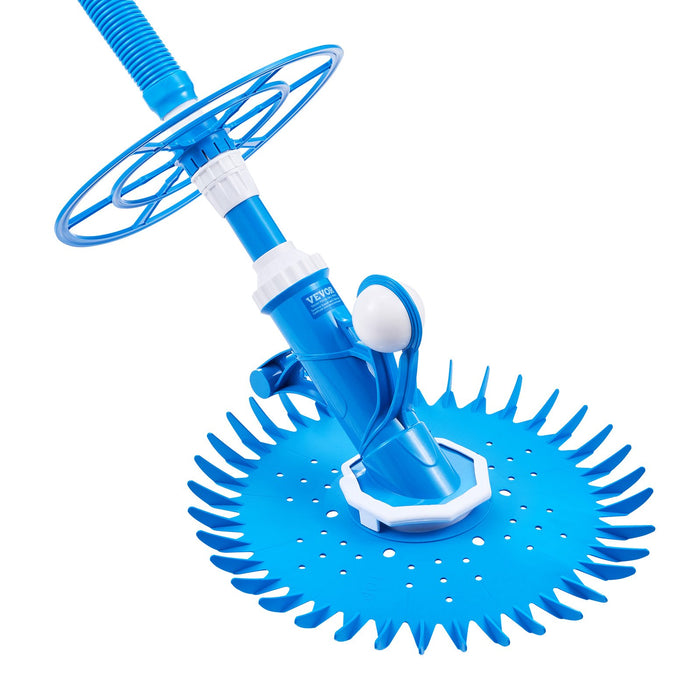 Suction Pool Cleaner Automatic Pool Vacuum Cleaner Suction Side Automatic Pool Cleaner Suction Vacuum Pool Sweeper With 12 Hoses For In-Ground And Above-Ground Pool Up To 609.6 X 1066.8 Cm