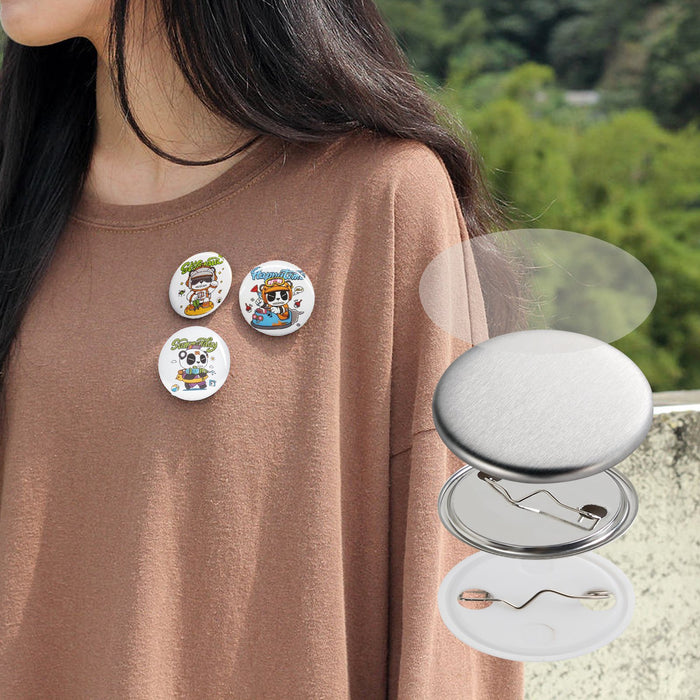 1.25" 32Mm Button Badge Parts Supplies For Button Maker Machine 500 Sets