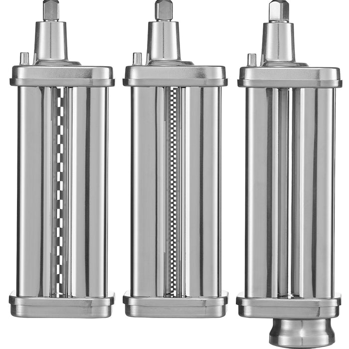 3Pcs Pasta Attachment For Kitchenaid Stand Mixer Pasta Roller Cutter Set