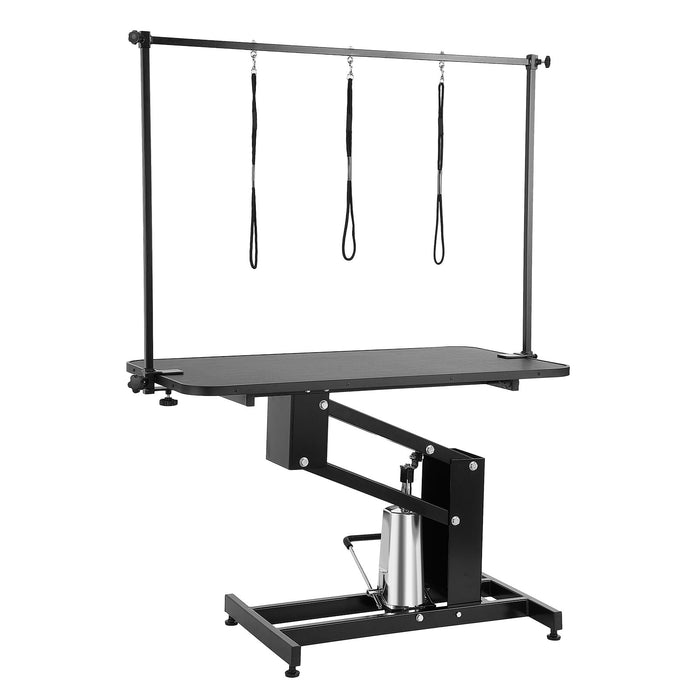 109Cm Hydraulic Pet Grooming Table Heavy Duty Dog Grooming Arm For Medium / Small Dogs Height Adjustable Dog Grooming Station Anti Slip Tabletop / Dog Grooming Station Max Bearing 182Kg