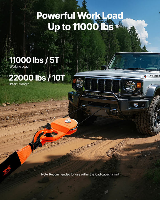 10 Ton Recovery Winch Snatch Block 22 000 Lbs Capacity Off Road Atv Utv