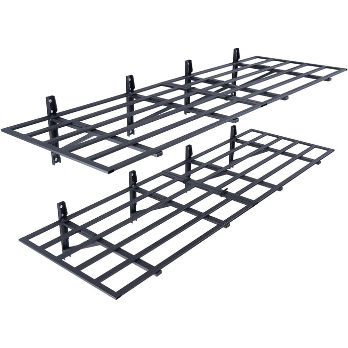 2Pcs 72X24In Garage Storage Shelving Wall Mounted Heavy Duty Shelves Rack