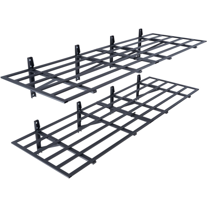 2Pcs 72X24In Garage Storage Shelving Wall Mounted Heavy Duty Shelves Rack