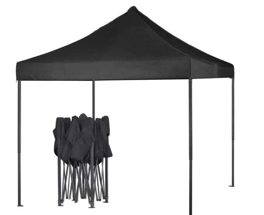 Portable Water-Resistant Gazebo 3X6 M - Black / Without Sidewalls