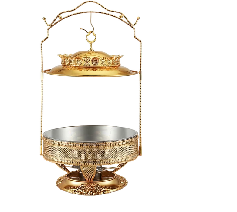 Gold Chafing Dish Buffet Set Luxury Buffet R Hanging Lid Dining Stove Set With Lid