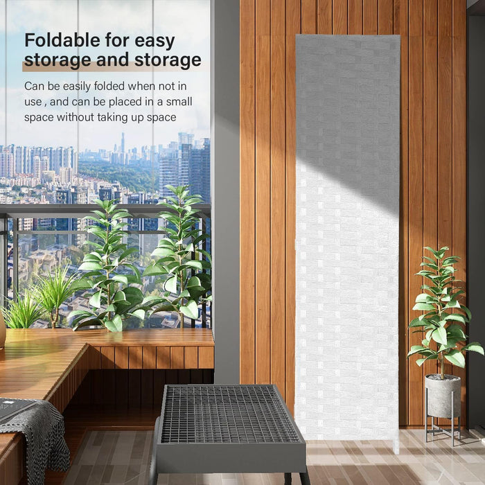 4-Panel Folding Room Divider – Privacy Screen Partition
