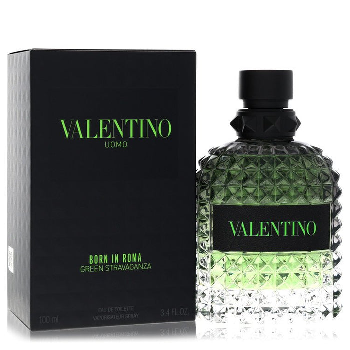 Valentino Uomo Born In Roma Green Stravaganza Eau De Toilette Spray By Valentino For Men-100 Ml