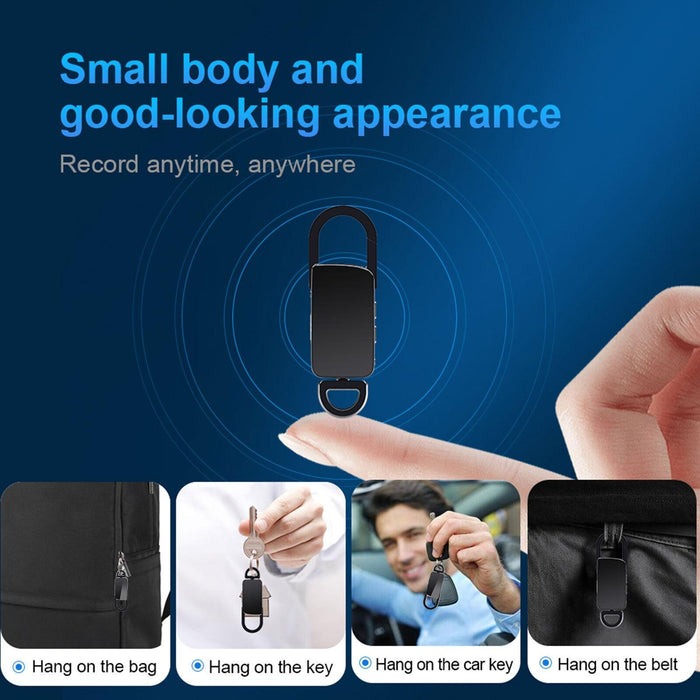 16Gb Keychain Hd Noise Reduction Portable Recording Pen