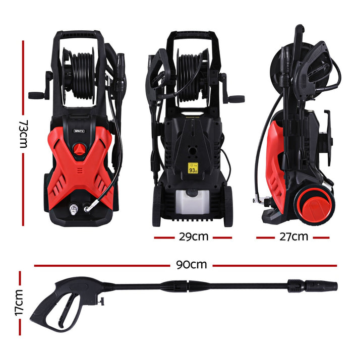 2400Psi High Pressure Washer Water Cleaner Electric Pump 10M Jet Hose Gurney