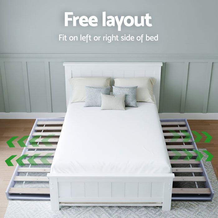 King Single Bed Frame And Bedside Table