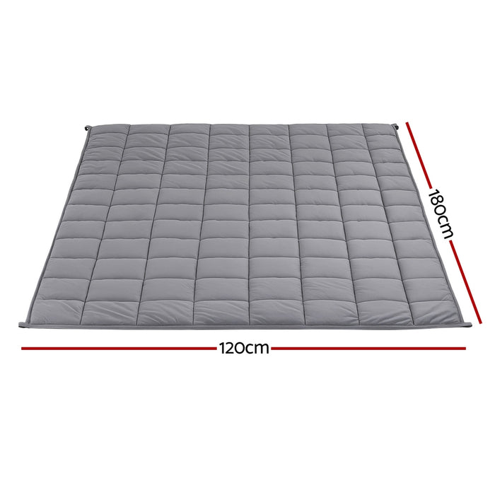6.8Kg Weighted Blanket Adults Kid Anti Anxiety Gravity Blankets Sherpa Fleece