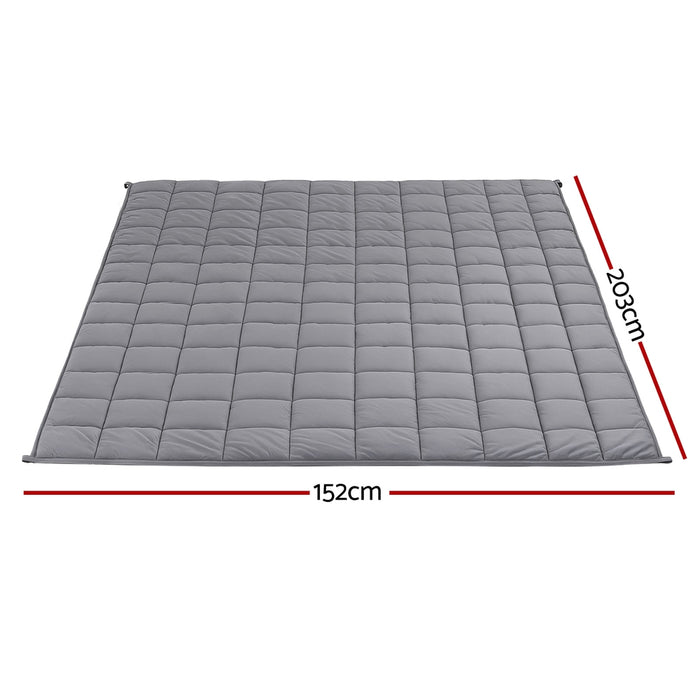 9Kg Weighted Blanket Adults Kid Anti Anxiety Gravity Blankets Sherpa Fleece