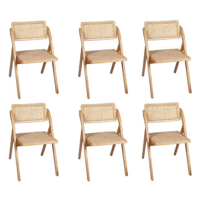 6X Dining Chairs Foldable Accent