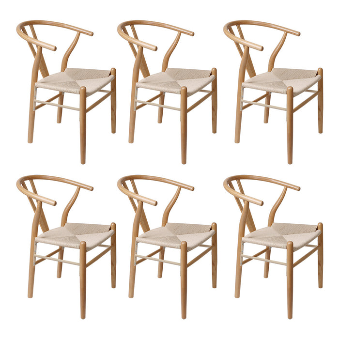 6X Dining Chairs Wooden Hans