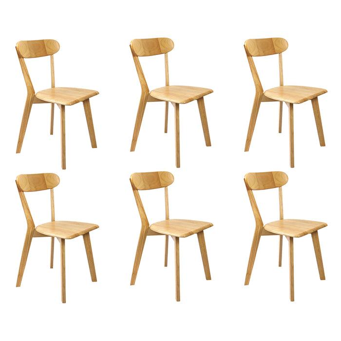 6X Dining Chairs Wooden Kitchen Chair
