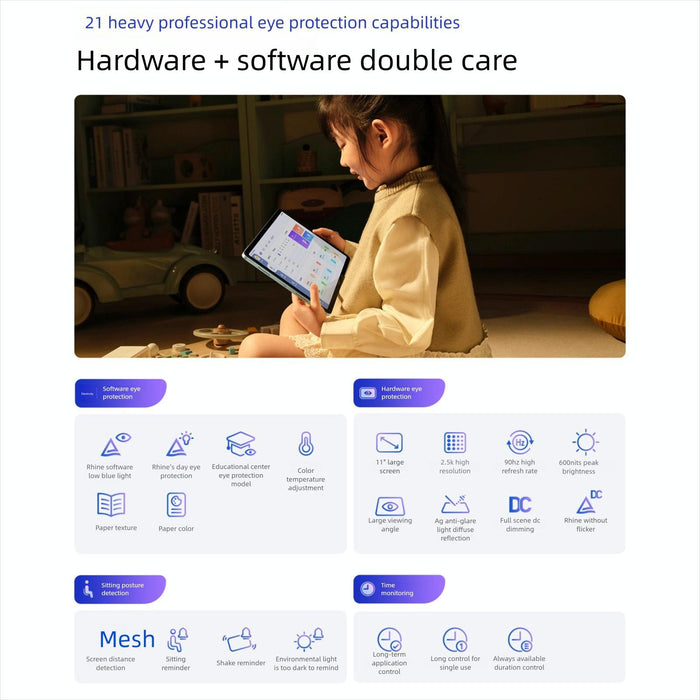 Redmi Pad 2 11 Inch Tablet Pc Soft Light Edition 8Gb+128Gb Hyperos 2 Mediatek G100-Ultra Octa Core Cpu Grey