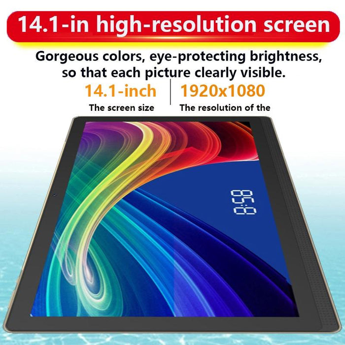 4G Lte Tablet Pc 14.1 Inch 4Gb+128Gb Android 8.1 Mtk6797 Deca Core 2.1Ghz Dual Sim Support Gps Otg Wifi Bt