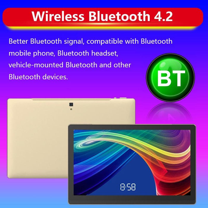4G Lte Tablet Pc 14.1 Inch 4Gb+128Gb Android 8.1 Mtk6797 Deca Core 2.1Ghz Dual Sim Support Gps Otg Wifi Bt