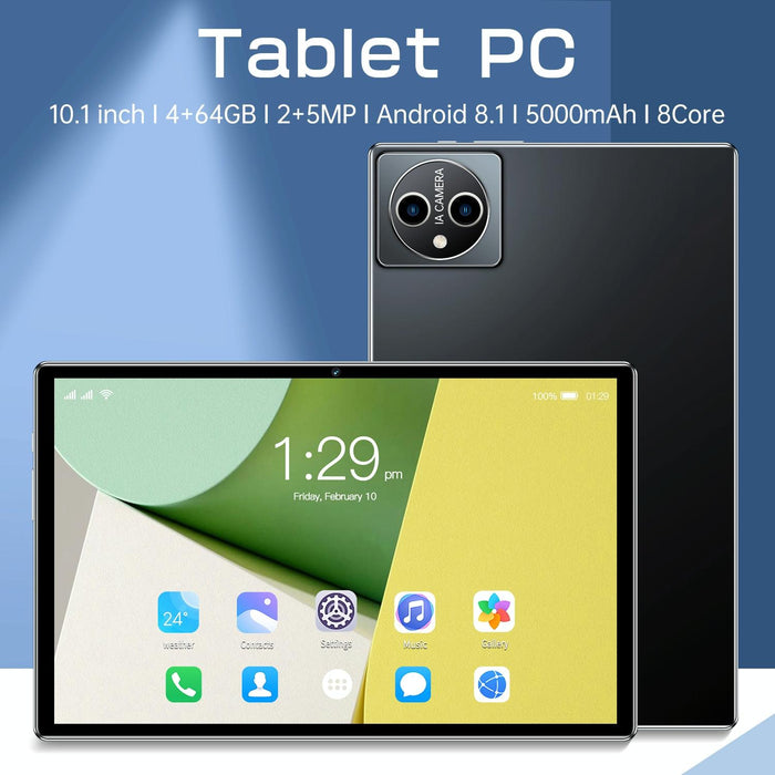 4G Lte Tablet Pc 10.1 Inch 4Gb+64Gb Android 8.1 Mtk6755 Octa-Core 2.0Ghz Support Dual Sim / Wifi / Bluetooth / Gps