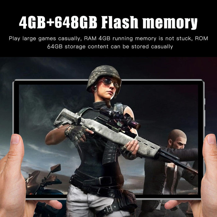 4G Lte Tablet Pc 10.1 Inch 4Gb+64Gb Android 8.1 Mtk6755 Octa-Core 2.0Ghz Support Dual Sim / Wifi / Bluetooth / Gps