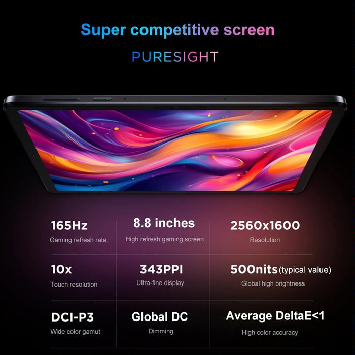 Lenovo Legion Y700 2025 8.8 Inch Anti-Glare Wifi Gaming Tablet 12Gb+256Gb Android 14 Qualcomm Snapdragon 8 Gen3 Octa Core Black