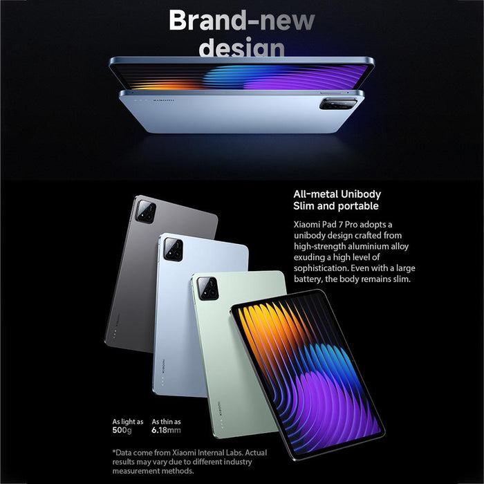 Xiaomi Pad 7 Pro Global 12Gb+512Gb 11.2 Inch Xiaomi Hyperos 2 Qualcomm Snapdragon 8S Gen 3 Octa Core