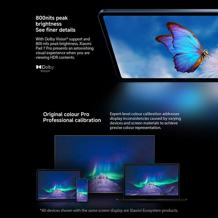 Xiaomi Pad 7 Pro Global 12Gb+512Gb 11.2 Inch Xiaomi Hyperos 2 Qualcomm Snapdragon 8S Gen 3 Octa Core