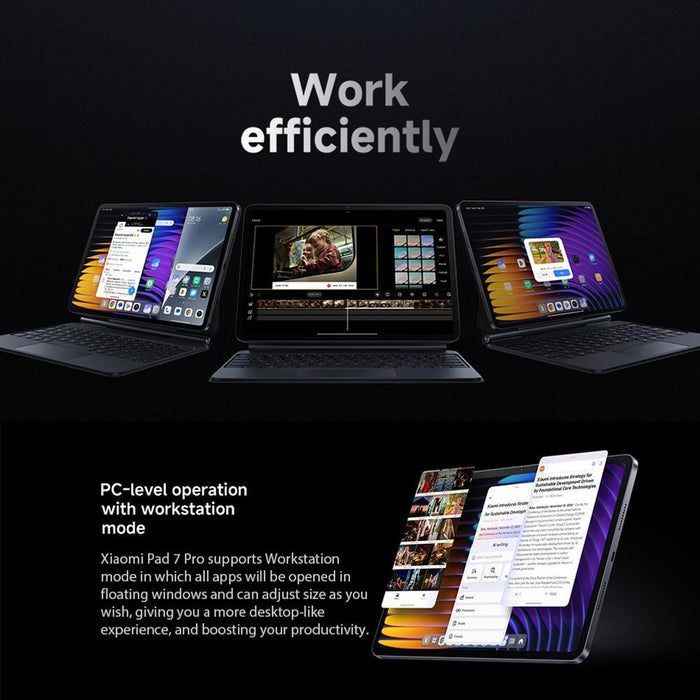 Xiaomi Pad 7 Pro Global 12Gb+512Gb 11.2 Inch Xiaomi Hyperos 2 Qualcomm Snapdragon 8S Gen 3 Octa Core