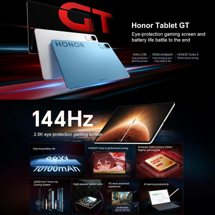 Honor Pad Gt Wifi Tablet Pc 11.5 Inch Magicos 9.0 Dimensity 8350 Ultra Octa Core