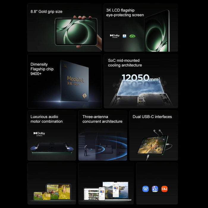 Xiaomi Redmi K Pad 8.8 Inch 16Gb+1Tb Hyperos 2 Mediatek Dimensity 9400+ Octa Core Cpu