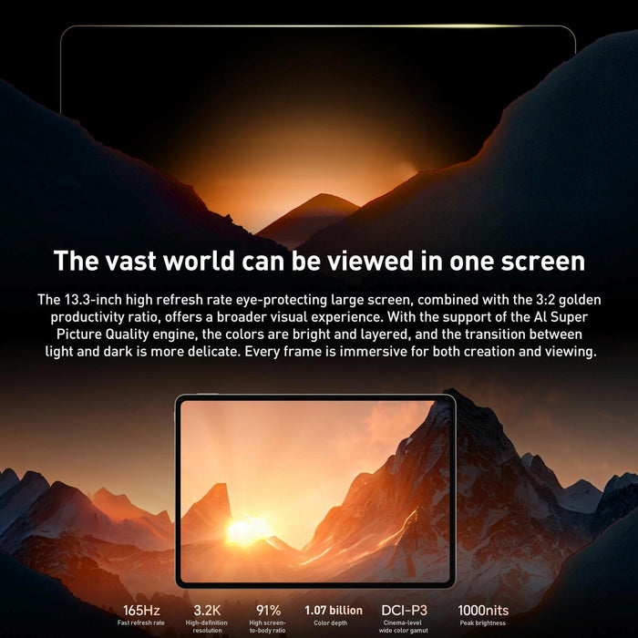 Honor Magicpad3 13.3 Inch Wifi Tablet Pc Magicos 9.0.1 Qualcomm Snapdragon 8 Gen3 Octa Core