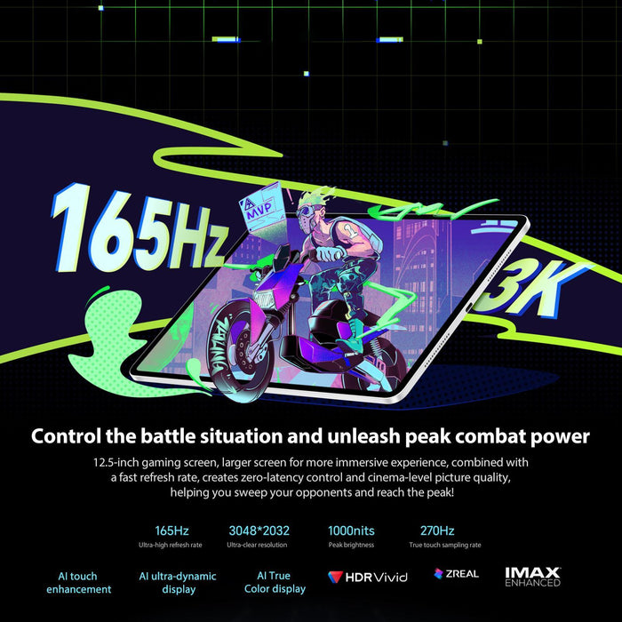 Honor Pad Gt2 Pro Wifi Tablet Pc 12.5 Inch Magicos 9.0.1 Qualcomm Snapdragon 8 Gen3 Octa Core