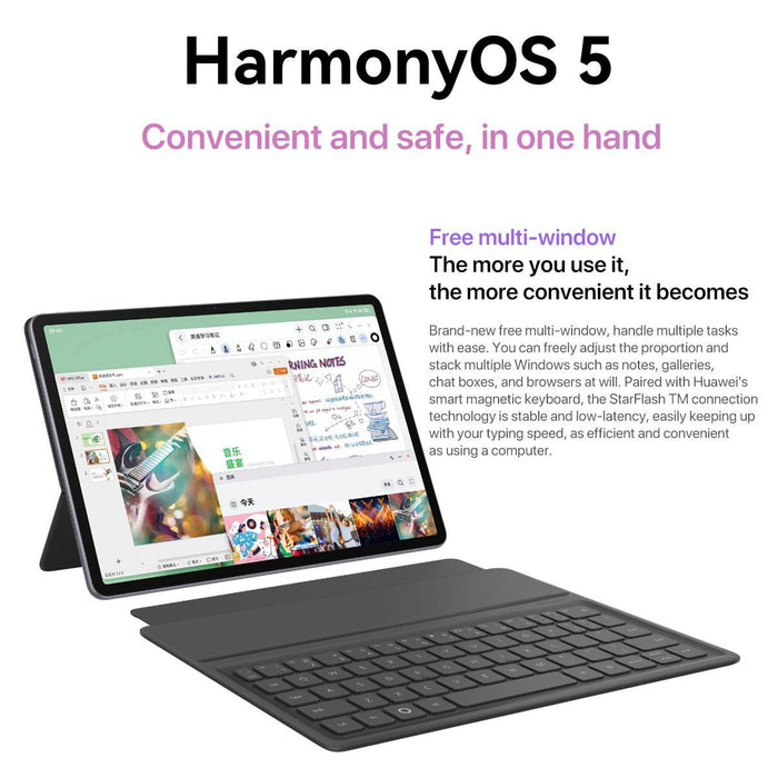 Huawei Matepad 11.5 S 2025 Wifi Dynamic Edition 8Gb+256Gb Harmonyos 5.0 Hisilicon Kirin T92C Not Support Google Play Grey