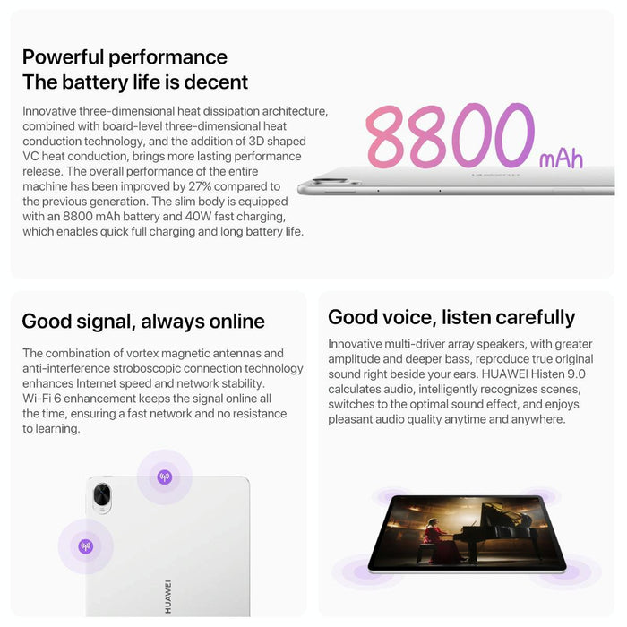 Huawei Matepad 11.5 S 2025 Wifi Dynamic Edition 8Gb+256Gb Harmonyos 5.0 Hisilicon Kirin T92C Not Support Google Play Grey