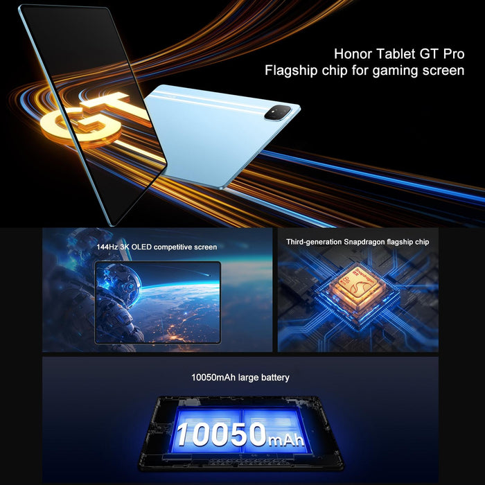 Honor Pad Gt Pro Wifi Tablet Pc 12.3 Inch Magicos 8.0.1 Qualcomm Snapdragon 8S Gen 3 Octa Core