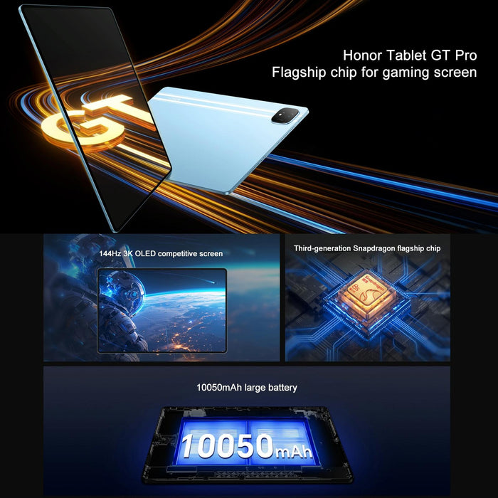 Honor Pad Gt Pro Wifi Tablet Pc 12.3 Inch Magicos 8.0.1 Qualcomm Snapdragon 8S Gen 3 Octa Core