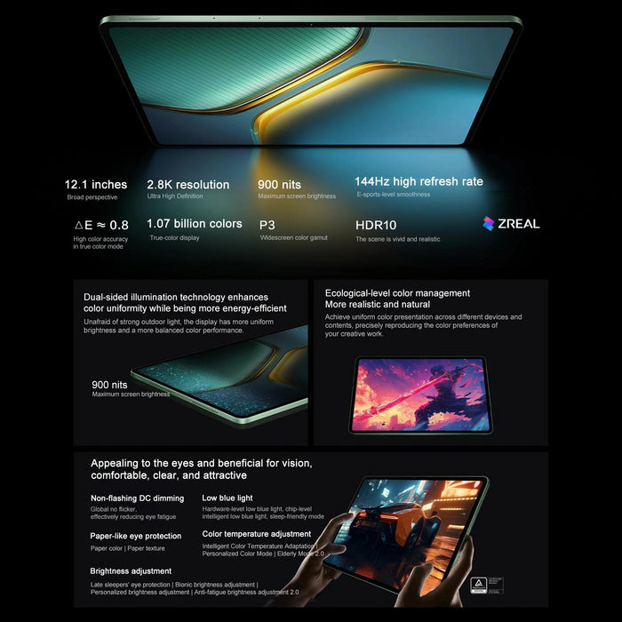 Vivo Iqoo Pad5 12.1 Inch Tablet Pc 12Gb+256Gb Originos 5 Mediatek Dimensity 9300+ Octa Core