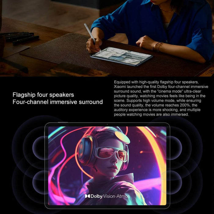 Xiaomi Pad 7 11.2 Inch 8Gb+256Gb Hyperos 2 Qualcomm Snapdragon 7+ Gen3 Octa Core