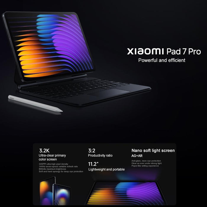 Xiaomi Pad 7 Pro 11.2 Inch 12Gb+256Gb Hyperos 2 Qualcomm Snapdragon 8S Gen3 Octa Core